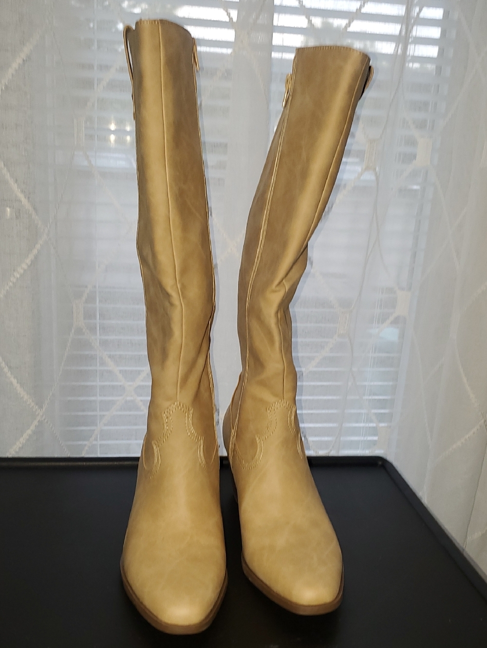 FRYE AND CO. Over-the-Knee Tan Leather Boots